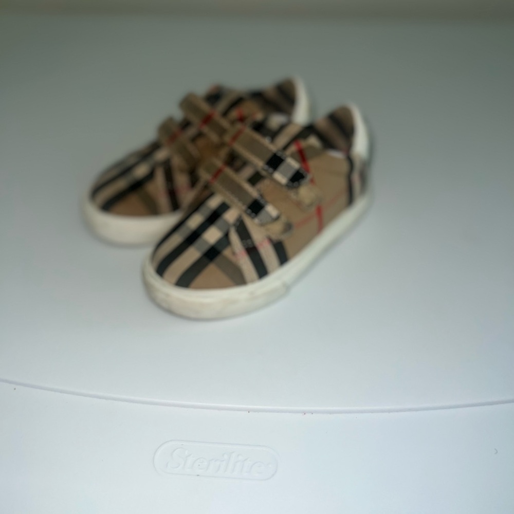 Toddler Burberry Velcro Strap Sneaker